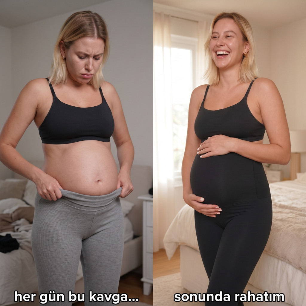 Destekleyici Düzpaça Hamile Taytı