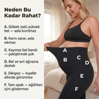 Destekleyici Düzpaça Hamile Taytı