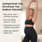 Destekleyici Düzpaça Hamile Taytı